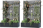 Metal Planter Box with Trellis, Planter Box Trellis with Privacy Screen and by UPHYB