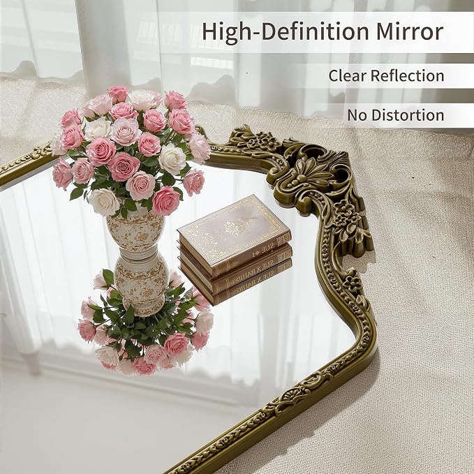 71"x32"Arched Full Length Floor Mirror, Full Body Mirrors - Image 9