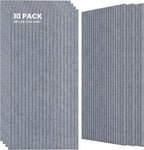 10 Pack Large Acoustic Panels, 47.2 x 23.6 x 0.35 Inch Sound Proof Foam Panels by TO-TH