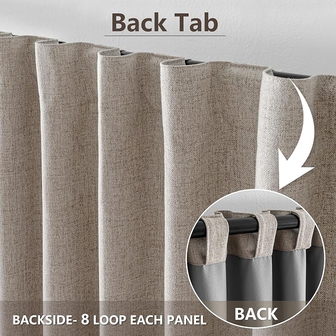 IGEMAEVE Linen Blackout Curtains - Image 6