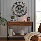 CLXEAST 21 Inch Large Moving Gear Wall Clock, Industrial Steampunk Decor - Image 5