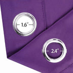 LEMOMO Purple Thermal Blackout Curtains/42 x 95 Inch/Set of 2 Panels Room - Image 6