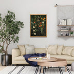 Floating Framed Floral Shower Wall Art, Vintage Botanical Flower Canvas Print - Image 8