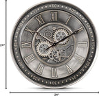 CLXEAST 24 Inch Large Moving Gear Wall Clock - Image 10