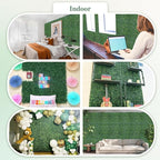 ODTORY Artificial Greenery Grass Wall Panel, 10x10 Inch 6-Pack, UV-Anti Fake - Image 6