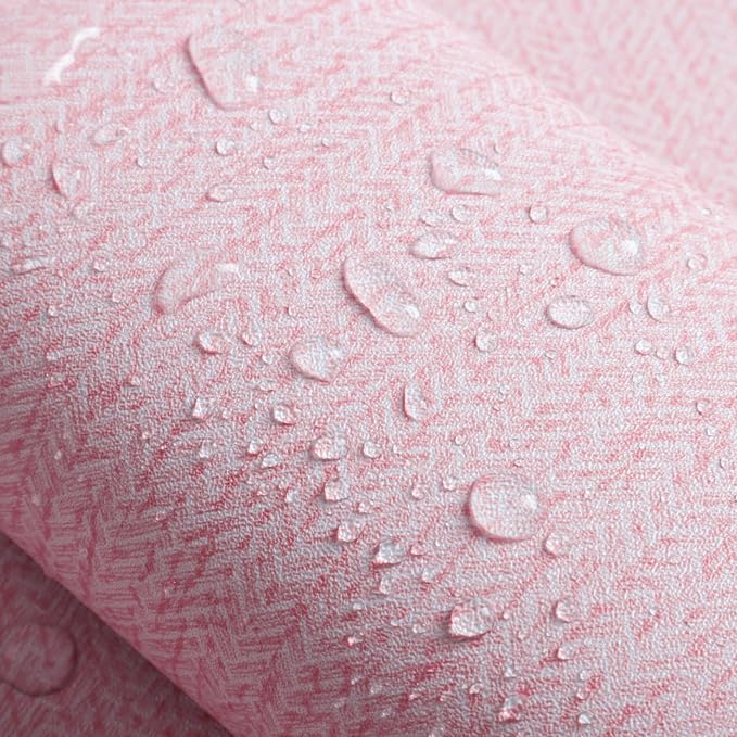 Pink Peel and Stick Wallpaper Fabric Contact Paper 15.7inchx 196.8inch Vintage - Image 5