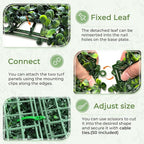Artificial Boxwood Backdrop Roll: 40"x120" UV-Anti Greenery Faux Grass Hedge - Image 3
