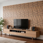 WoveN SounD Artisan Acoustic Wall Panels, 16 Pack 12x12 Inch, PVC Wood Grain - Image 8