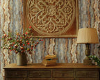 FLFK Rustic Wood Wallpaper, Peel and Stick Wood Grain Wall Mural - Image 5