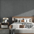 Haimin Grasscloth Wallpaper Textured 24in X 393in Fabric Contact Paper Gray - Image 2