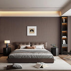 Haimin Fabric Wallpaper Textured Contact Paper Peel and Stick Faux Linen Wall - Image 2