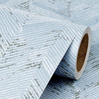 Livelynine Blue Fabric Wallpaper Peel and Stick Prepasted Herringbone Faux by Livelynine
