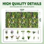 Artificial Grass Wall Roll Panels: 60''x120''Boxwood Hedge Panels, UV-Anti - Image 2