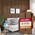Avana Acoustic Wood Wall Panels – 47.2 x 12.6 Inch Rustic Walnut Acoustic by AvanaHome
