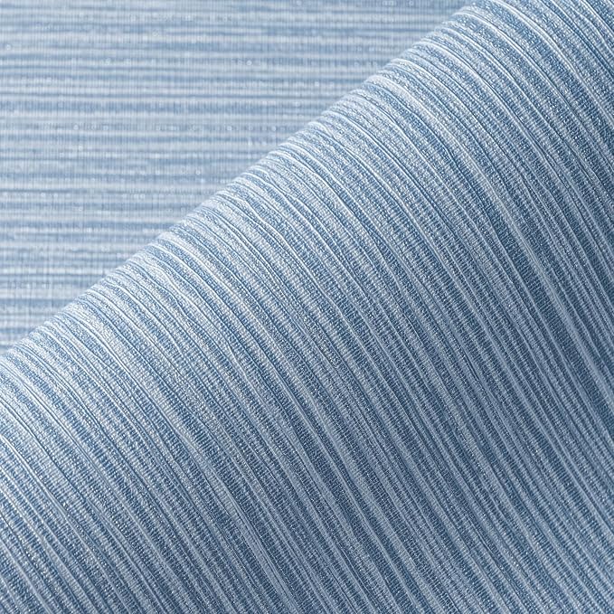 Grasscloth Textured Wallpaper Blue Peel and Stick 24inX393in Fabric Wall Paper by Apeacefulmomentbeginshere