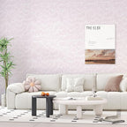 Theper Pink Striped Wallpaper Peel and Stick Wallpaper Boho 17.3"×78.8" Simple - Image 2