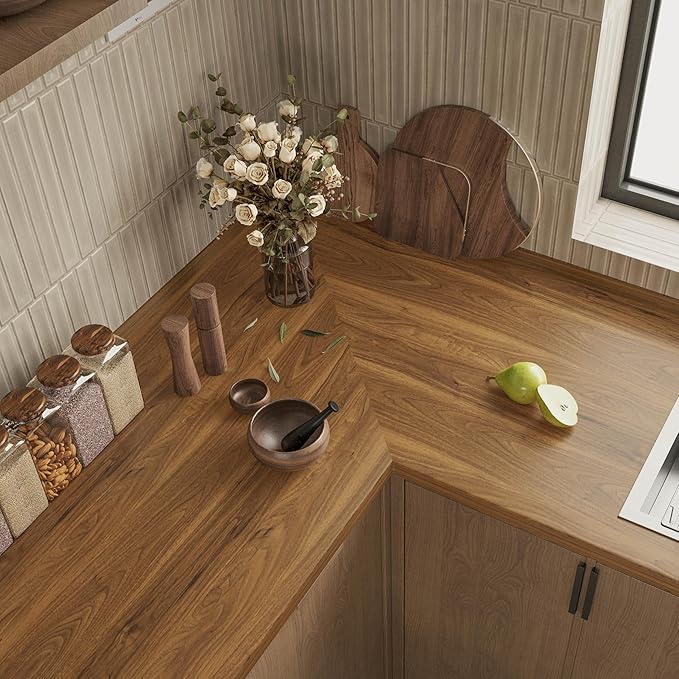 COSNIGHT Wood Grain Contact Paper, Vintage Peel and Stick Wallpaper 15.7''x393'' - Image 3