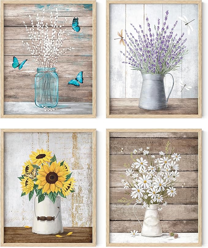 HAUS AND HUES Flower Wall Decor by HausandHuesArtPrints