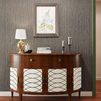 VEELIKE Truffle Brown Grasscloth Wallpaper Peel and Stick Grass Cloth Vinyl - Image 5