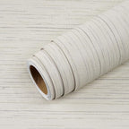 Livelynine 15.8x197 Grass Cloth Wallpaper Textured Neutral Beige Peel and Stick - Image 7
