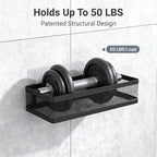 PUSDON Mesh Shower Caddy Wall Mount, Heavy Duty Adhesive Bathroom Shelf - Image 6