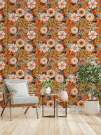 HAOKHOME Boho Peel and Stick Wallpaper Floral Wall Paper Removable - Image 6