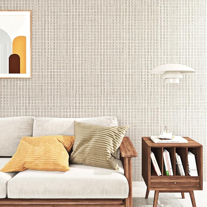 FunStick Beige Wallpaper Stick and Peel - Image 6