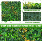 Grass Wall Panels, UV-Anti Faux Greenery Plant Boxwood Panels - Image 2