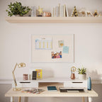 U Brands Farmhouse Linen Bulletin Board, Wall Mounted Pin Board - Image 7
