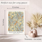 Induslyfe Framed Flower Wall Art Canvas Decor Set of 3, William Morris Framed - Image 7