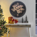 CLXEAST 24 Inch Moving Gear Wall Clock - Image 5