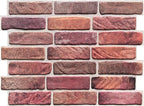 CONCORD WALLCOVERINGS ™ 3D Red Faux Brick Wall Panels by ConcordWallcoverings