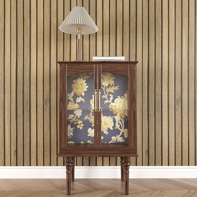 VEELIKE Slat Wood Contact Paper Wood Wallpaper Peel and Stick - Image 4