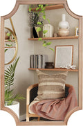 WallBeyond 24" x 36" Full Scalloped Corners Arch Rectangle Wall Mirror by WallBeyond
