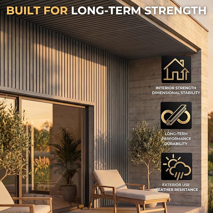 From Plain to Beautiful in Hours WPC Exterior Wall Slat Panels Waterproof - Image 6