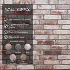 Wall!Supply 3D Wall Panels – Faux Brick, Bedroom & Office – Easy DIY - Image 4