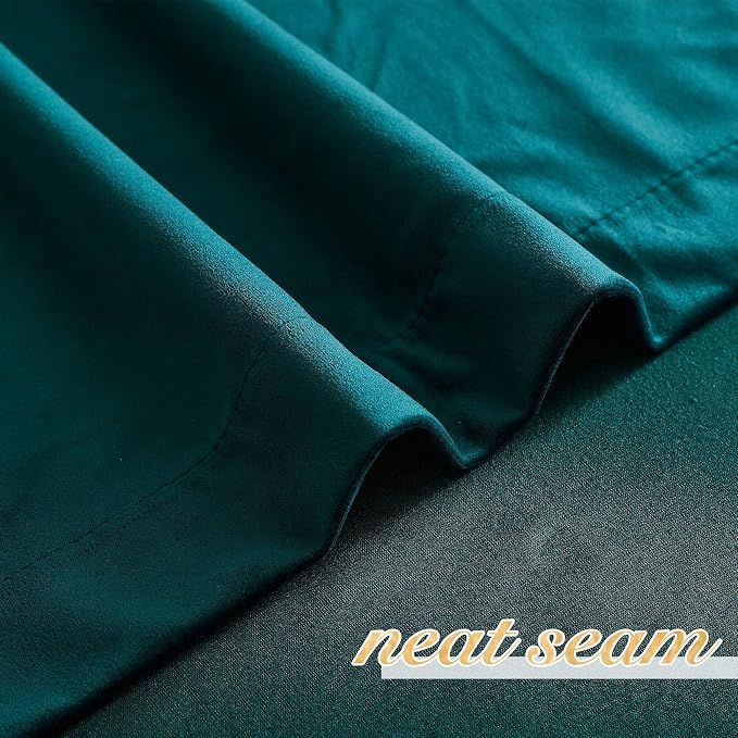 NICETOWN Thick Teal Velvet Curtains - Image 5