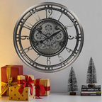 CLXEAST 28 Inch Large Industrial Moving Gear Wall Clock - Image 7
