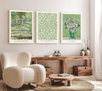 Induslyfe Large Framed Grass Wall Art Canvas Decor Set of 3, Matisse Framed by Induslyfe