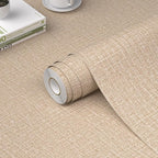 WADILE Grasscloth Peel and Stick Wallpaper 23.6in x 472in, Textured Contact by WADILE