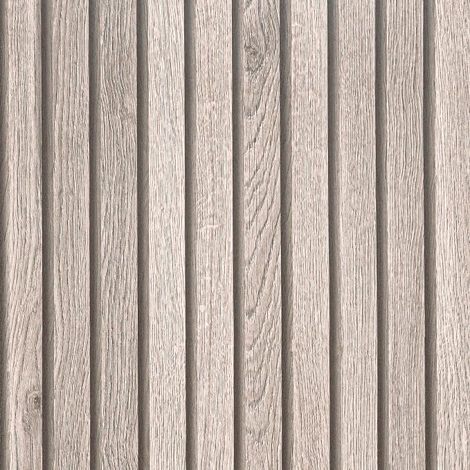 VEELIKE 15.7''x118'' Grey Wood Slats Wallpaper Peel and Stick Removable Wooden by VEELIKE