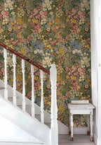 Floral Wallpaper Peel and Stick Boho Wall Paper Removable Waterproof Green - Image 5