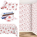 Kochorie 100 Ft x 54 Inch Red Snowflake Tablecloth Roll by Kochorie