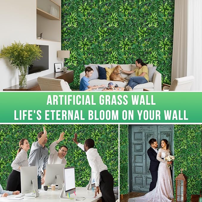 Grooy Artificial Boxwood Panels, Privacy Hedge Fence Screen - Image 5