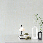 VEELIKE Pale Green Gold Grasscloth Wallpaper Textured Faux Grasscloth Peel and - Image 7