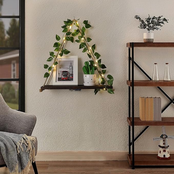 JOPSTDI Floating Shelves for Wall, Plant Wall Decor, Hanging Shelf, Cottage - Image 4