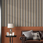 Simon&Siff Textured Fabric Wallpaper Peel and Stick 17.3"x800" Beige/Brown/Grey - Image 4