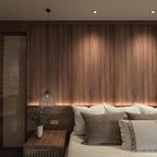 48x354 inch Large Walnut Wood Contact Paper Peel and Stick Wood Wallpaper by HolomeyWallpaper