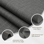 AOSKY Linen Roller Blinds Shades - Image 2