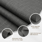 AOSKY Linen Roller Blinds Shades - Image 2